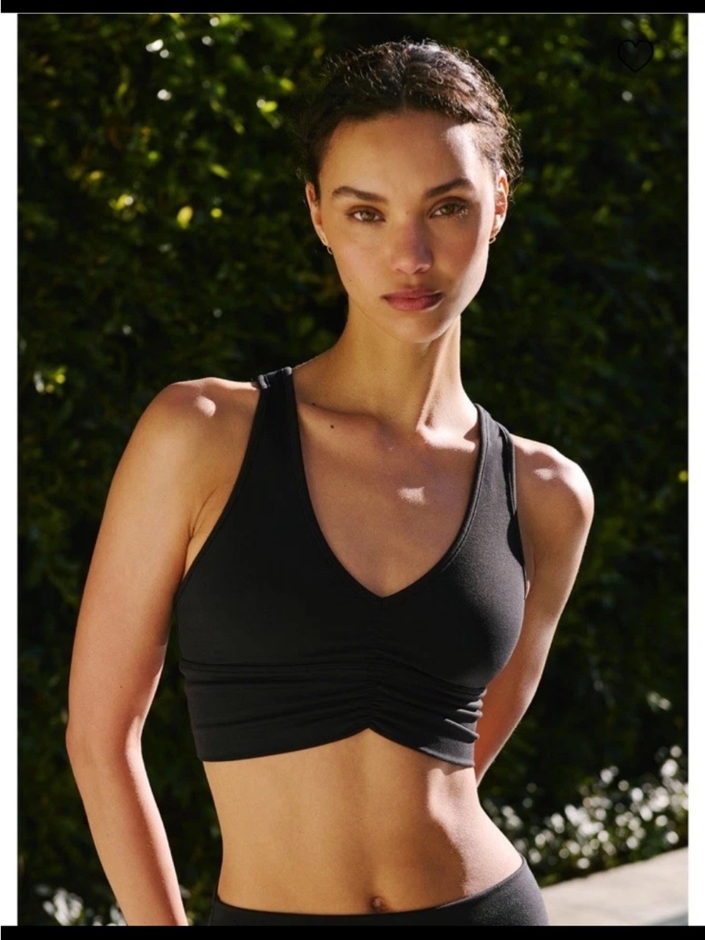 ALO Yoga Wild Thing Bra: Black Size: LARGE (GENTLY WORN) MSRP: $78